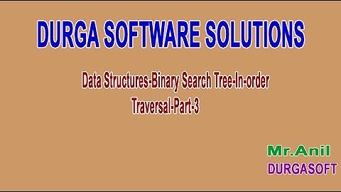 Data Structures Binary Search Tree In-order Traversal Part 3