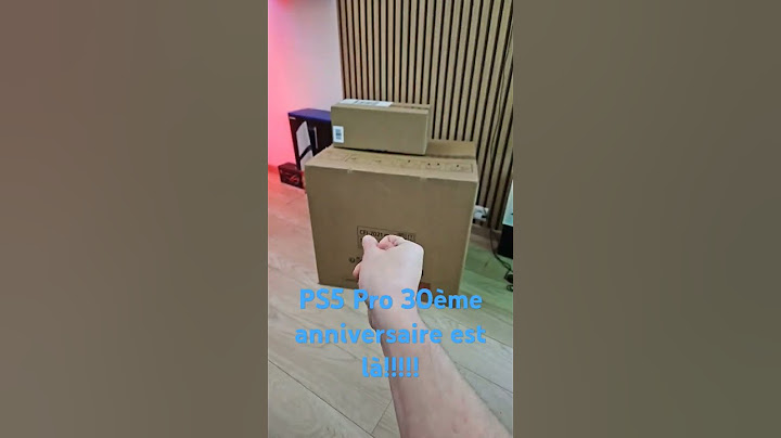 PS5 30ème anniversaire fraîchement débarquée