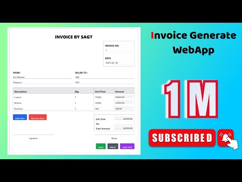 How To Create a Invoice Generate in Google Appscript !!!