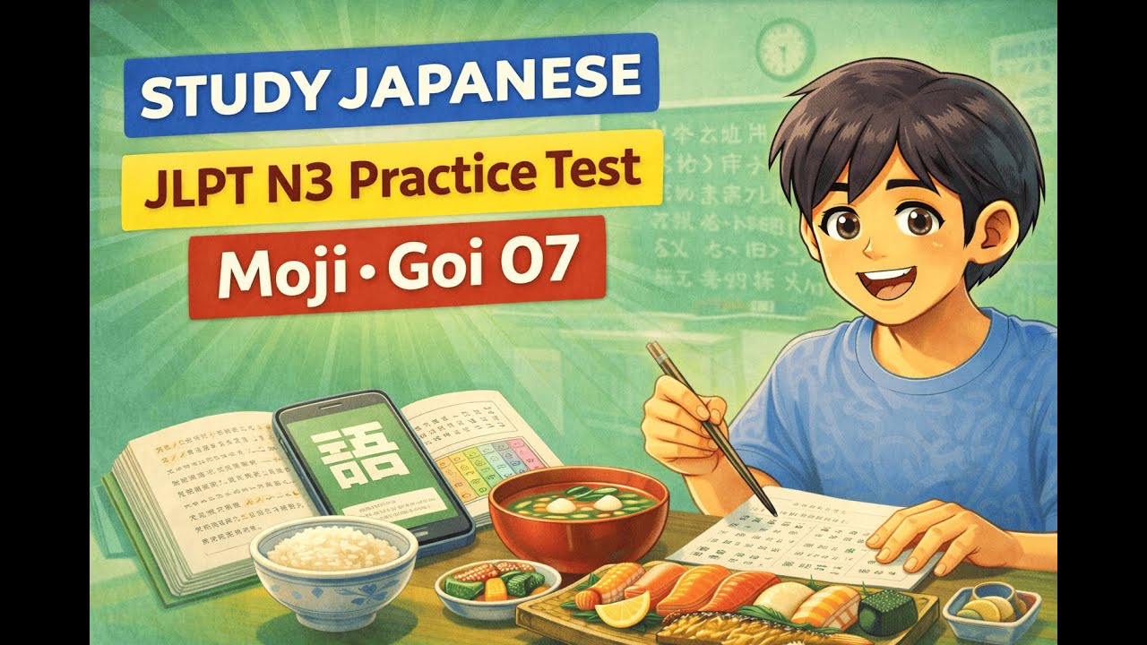 [N3] JLPT N3 Trial Test 07 | How Many Can You Get Right? - YouTube