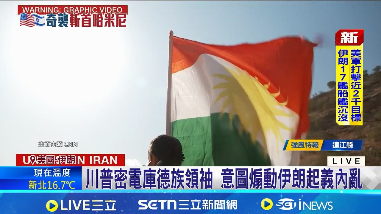 伊朗西部恐爆地面戰 CNN:美CIA武裝庫德族 川普密電庫德族領袖 意圖煽動伊朗起義內亂│記者 陳姵如│國際焦點20260304│三立新聞台