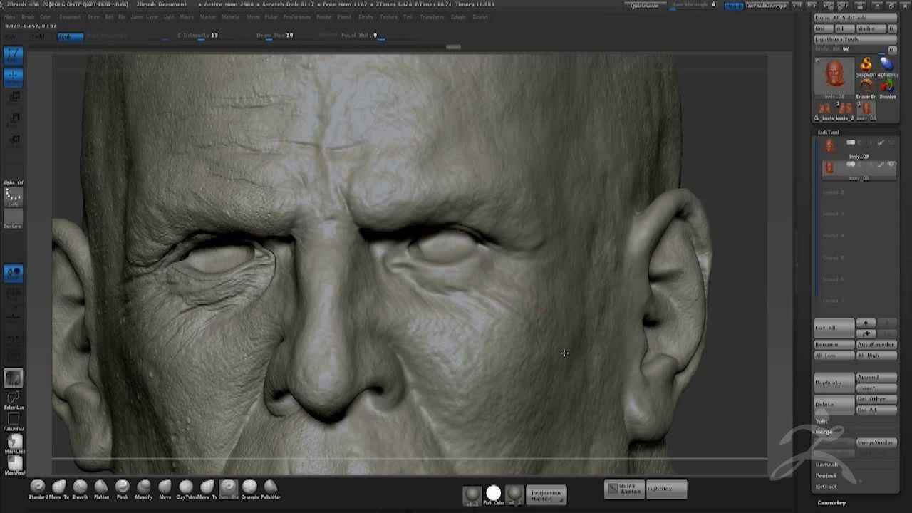 id software zbrush material