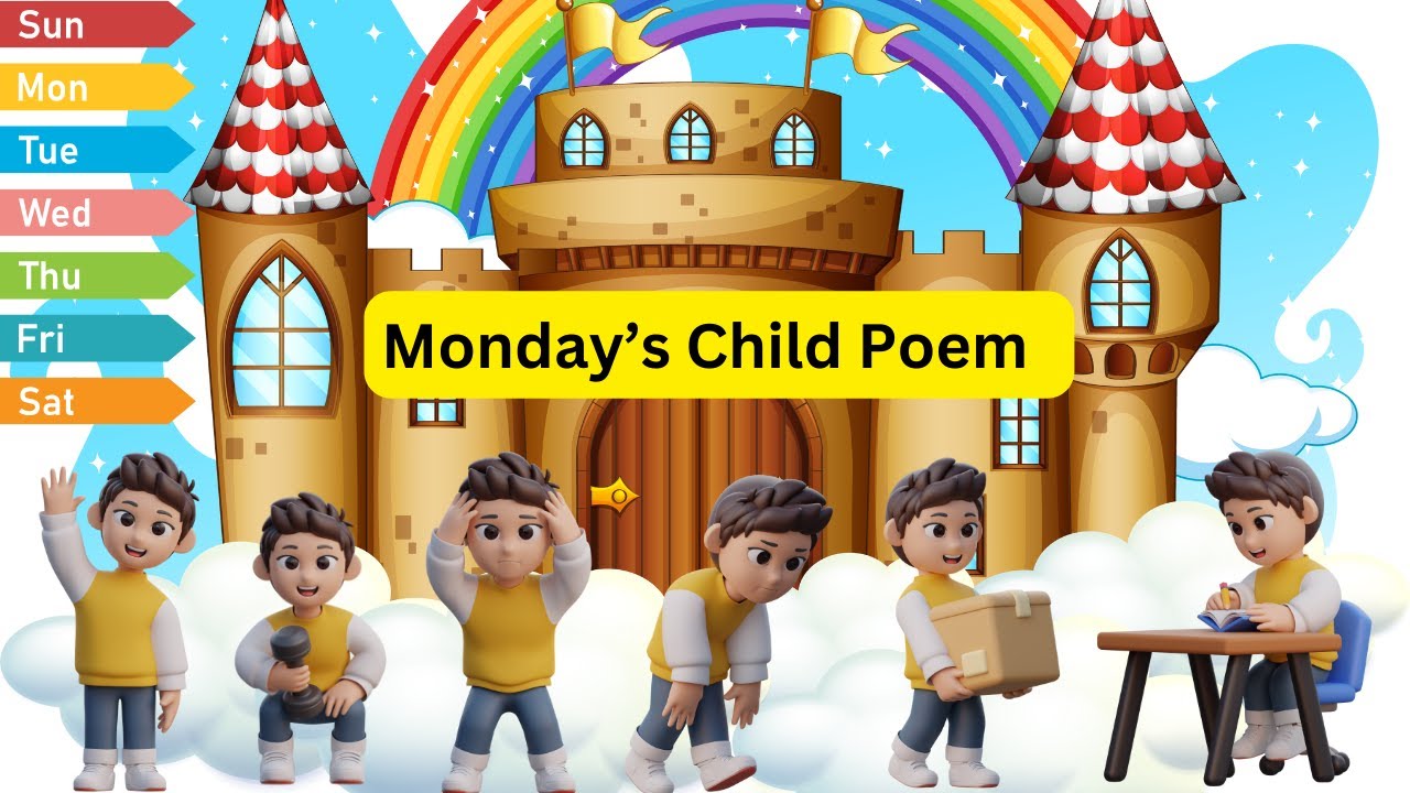 Monday’s Child Nursery rhyme @share everything in the world