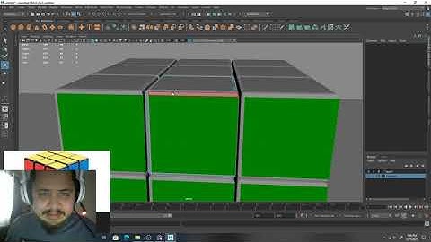 how to make a rubix cube in maya