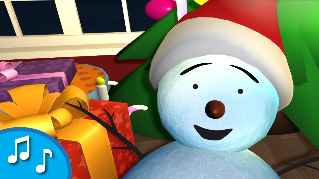 Le Bonhomme De Neige Film Dessin Animé Chanson de Noël pour enfants | Le bonhomme de neige se réveille pour