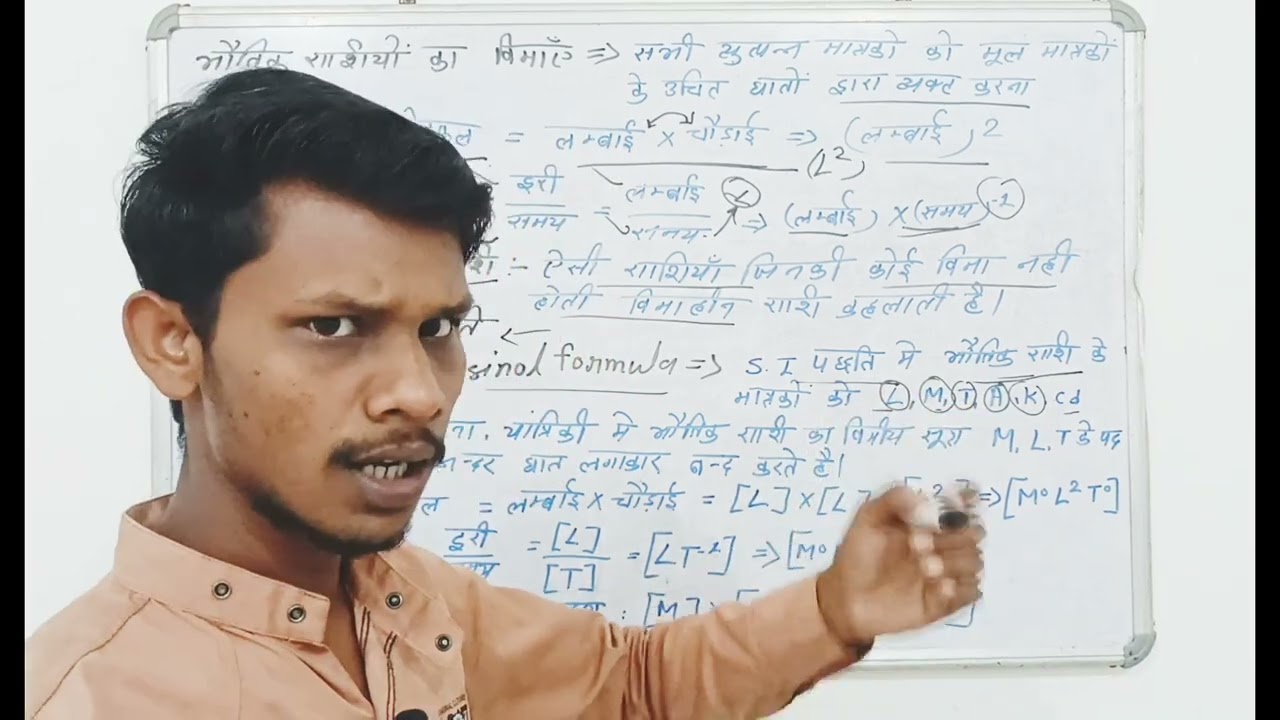 11th class physics chapter 01| Dimensional formula 