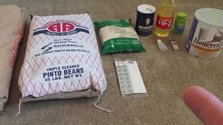 DIY emergency food storage for ~ $30 (30 day supply)