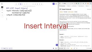 Insert Interval - Leetcode 57 - Python
