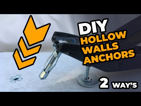 How to install hollow walls anchors with and without tools? 2 WAY'S! DIY