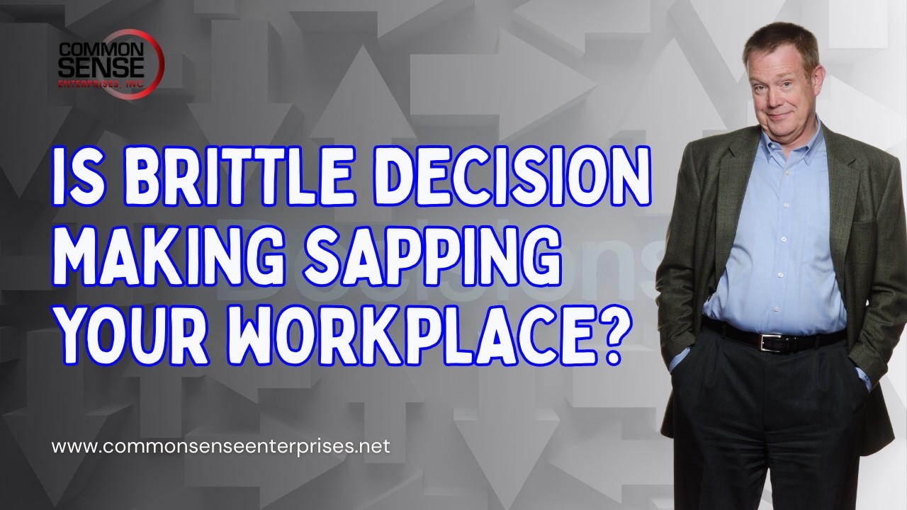 Sapped Definition Is Brittle Decision Making Sapping Your Workplace? - YouTube
