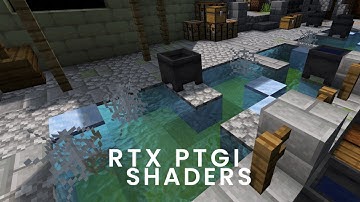 RTX PTGI SHADER BEST AESTHETIC SHADER MCPE 1.17/1.18 REALISTIC WATER🗿