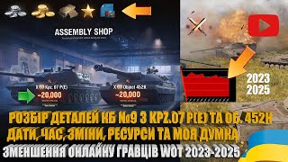 ВСІ ДЕТАЛІ ТА РЕКОМЕНДАЦІЇ ПО КБ №9. ПАДІННЯ ОНЛАЙНУ ГРАВЦІВ У WOT EU З 2023 ПО 2025 РІК | #WOT_UA