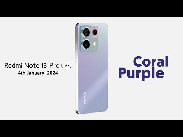 Redmi Note 13 Pro 5G | Vibrant Coral Purple - YouTube