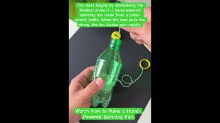 Creative DIY Toy Fan From an Old Plastic Bottle!#reels #viral #youtubeshorts #tech #lifehacks#shorts