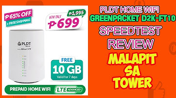 ✅ PLDT Home WiFi Greenpacket D2K FT 10 Review Speedtest sa harap ng tower
