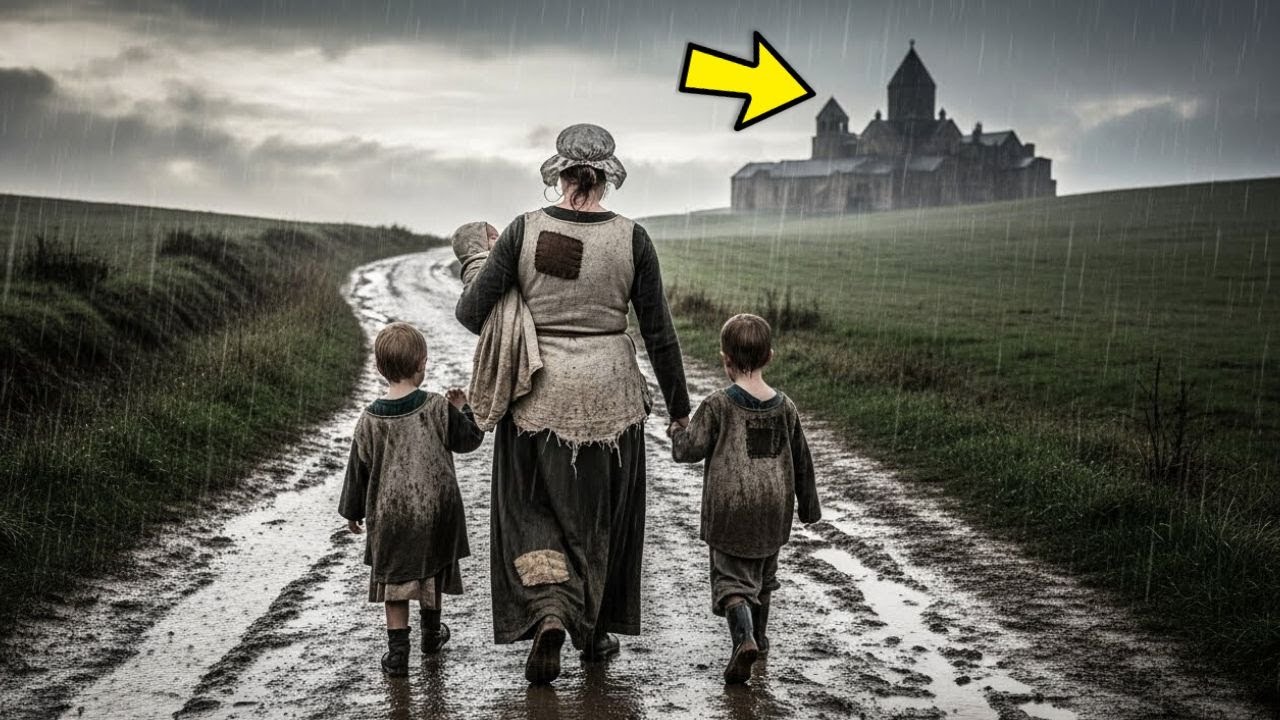 ORIENTIERUNGSLOSE WITWE wird mit DREI KINDERN im REGEN zurückgelassen, im STURM erscheint KLOSTER…