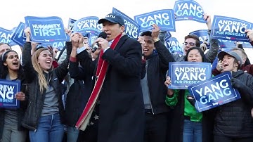 ANDREW YANG! UP CLOSE! DC RALLY!