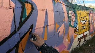 SpongeBob Graffiti Wall by Dirty Hands Boy 375 views 2 years ago 4 minutes, 51 seconds