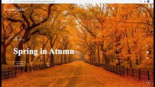 Animated spring time website. HTML and CSS SVG animation website layout. screenshot 4