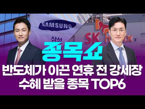 연휴 전 강세장, 반도체가 끌었다! 수혜 받을 종목 TOP6ㅣ 종목쇼 ㅣ260212