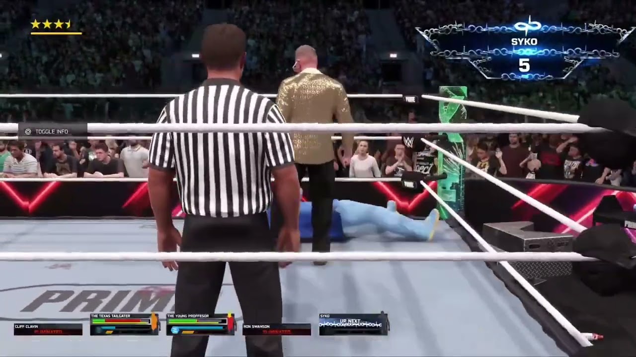 WWE 2K25 30 man First Blood Gauntlet Elimination Match