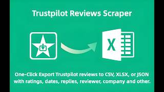 How to export Trustpilot business reviews to CSV, XLSX, or JSON in 2026