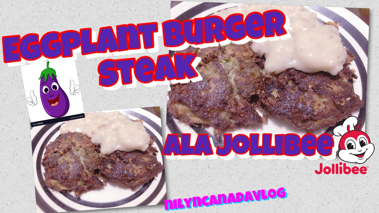 CookingVlog5 Eggplant Burger Steak ala Jollibee//SimpleRecipe