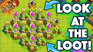 Clash of Clans - LOOK AT THE LOOT! FARMING BETTER THAN EVER? How To Farm Mega Loot Post Update!