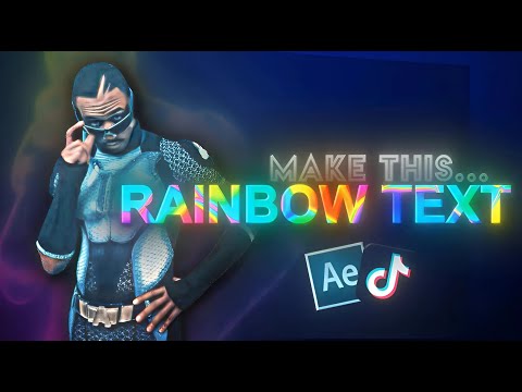 VIRAL Rainbow Text Tutorial! || After Effects