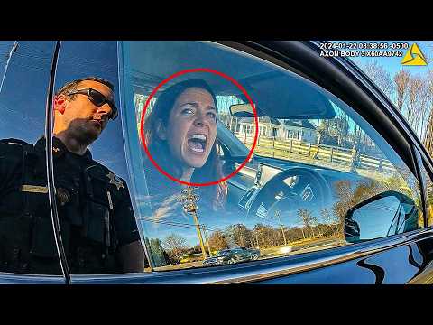 She Was Speeding in a School Zone, Refused To Show Cops Her License - Ends Badly 