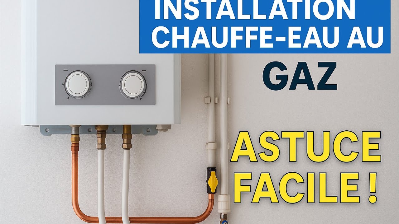 Installation chauffe eau  astuces  Facile !تركيب سخان الماء بسهوله