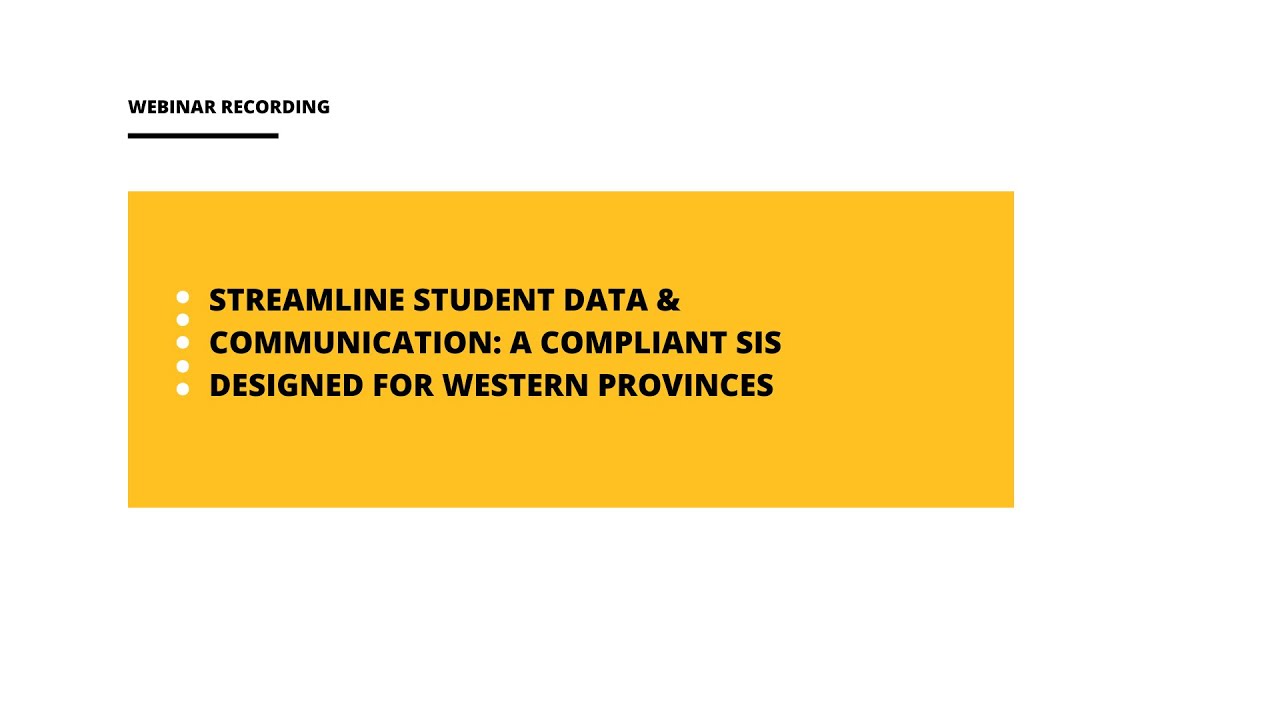 Streamline Student Data & Communication: A Compliant SIS Designed for Western Provinces