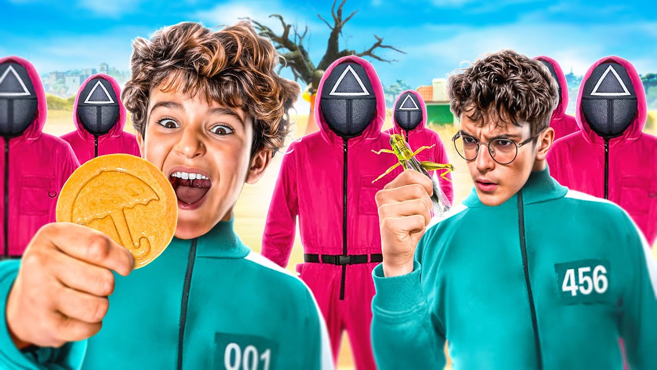 Nadim à peur des insectes.. Rémi mange un criquet si il ne gagne pas sur FORTNITE SQUID GAME 2 !