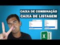 Criando CAIXA DE LISTAGEM e CAIXA DE COMBINAÇÃO no EXCEL - Controles de FORMULÁRIO