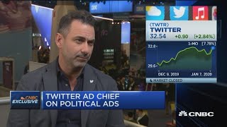 Twitter exec on political ad ban: 'Want to make sure we don't create filter bubbles'