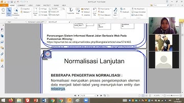 Sistem Basis Data (SBD) Minggu 5 : Normalisasi