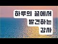 하루의 끝에서 찾은 소중한 감사들!