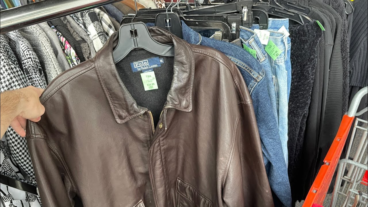Found a RARE Vintage Leather Jacket at the Thrift! - YouTube