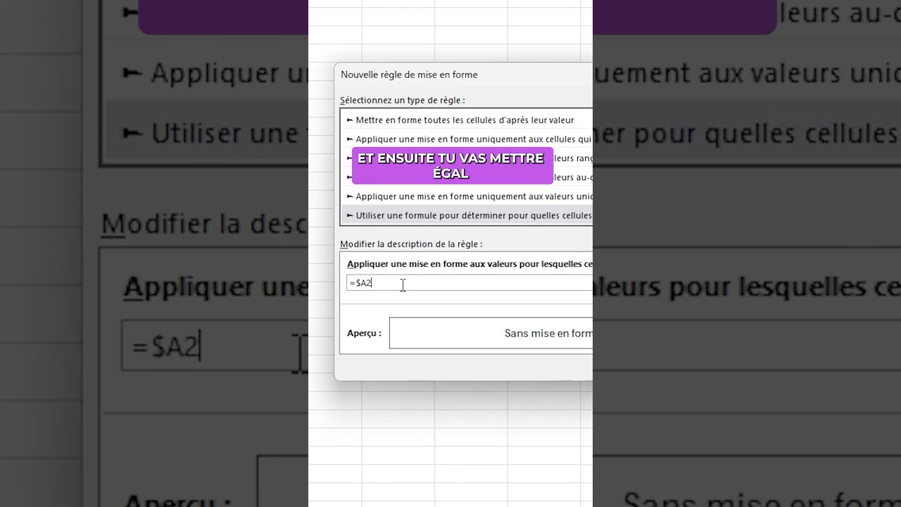 Mettre en évidence la date du jour dans Excel