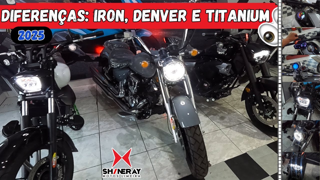 Diferenças entre a Shineray Iron, Denver e Titanium 250 | Qual é pra vc? opinião sincera.