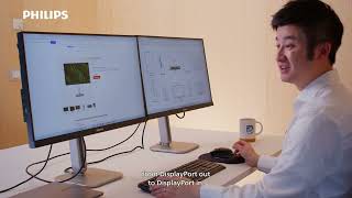 🎬 How to Daisy-Chain Philips Monitors with USB-C & DisplayPort Out