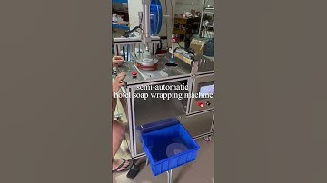 semi automatic hotel soap wrapping machine soap packing machine#soapmachine #soap #soapmaking