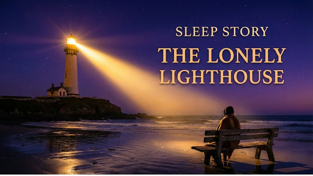 The Lighthouse at Night: Relaxing Bedtime Story & Ocean Waves for Deep Sleep