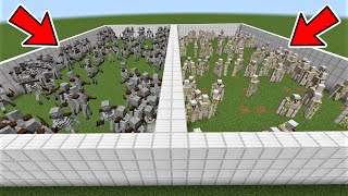 100 Mutant Skeleton vs 100 Iron Golem [Minecraft]