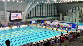20211008 インカレ 400mフリーリレー 決勝 3‘19.18(49.35)