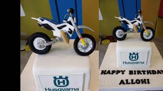 How to make 3D Motorcycle Dt, Birthday Cake Topper