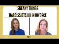 SNEAKY THINGS NARCISSISTS DO IN DIVORCE WITH KIM SAEED PART 1