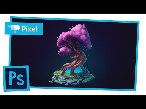 Рисуем магическое дерево в Adobe Photoshop | уроки для новичков