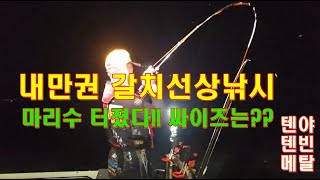갈치낚시(텐야,텐빈,메탈)갈치는 바글바글한데?? 이 채비로 다 잡았습니다!!