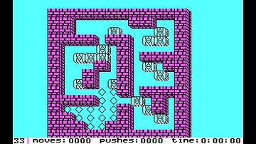IBM PC - Sokoban Solution - Level 33